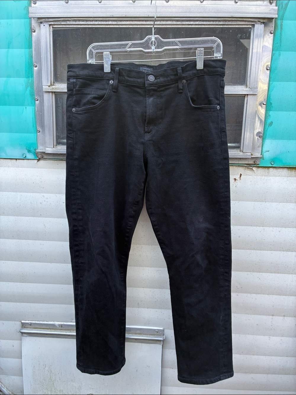 Citizens Of Humanity Black Denim Jeans with Branded Button